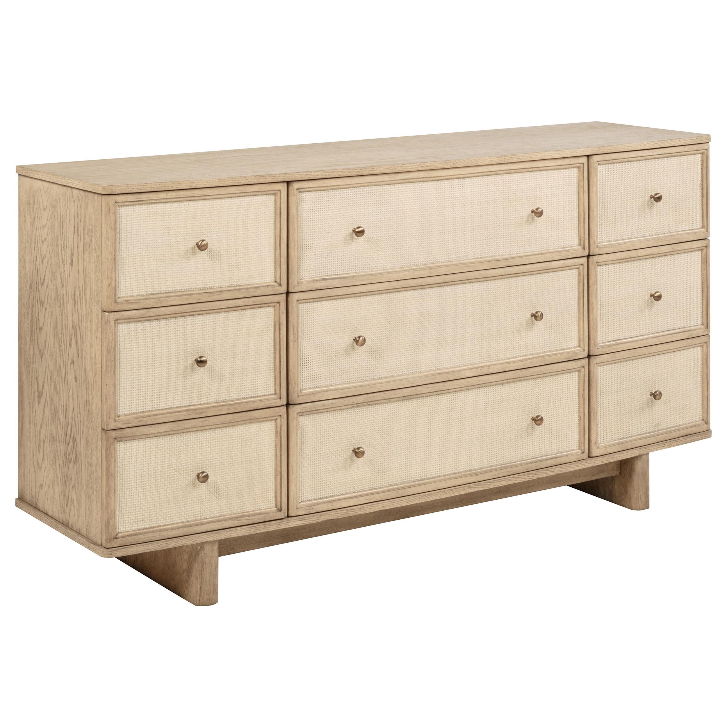 Coaster Furniture Kailani 225043 9-Drawer Dresser Cabinet - Beige Oak IMAGE 1